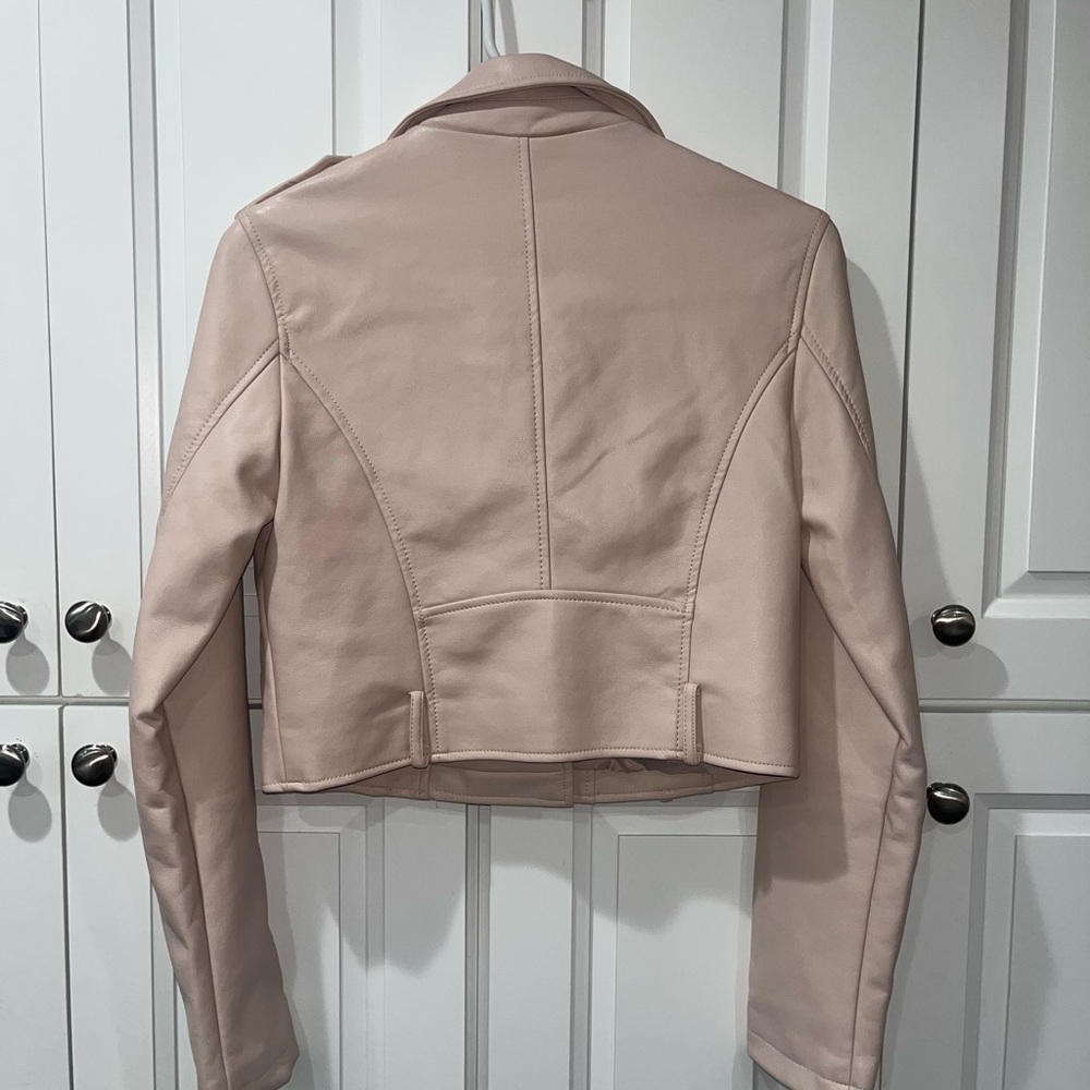 Pink leather jacket - Picture 3 of 3